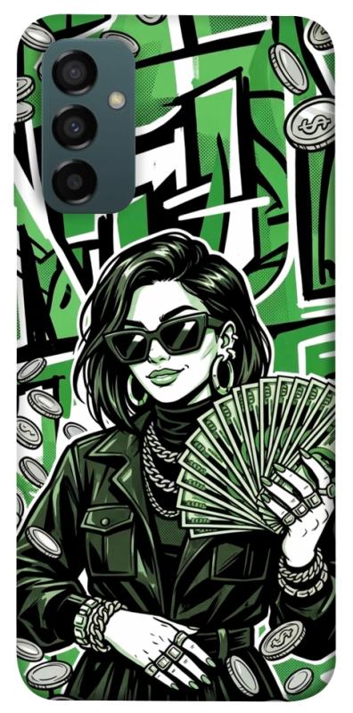 Чохол itsPrint Money woman green для Samsung Galaxy M34 5G, гроші, купити оптом з доставкою