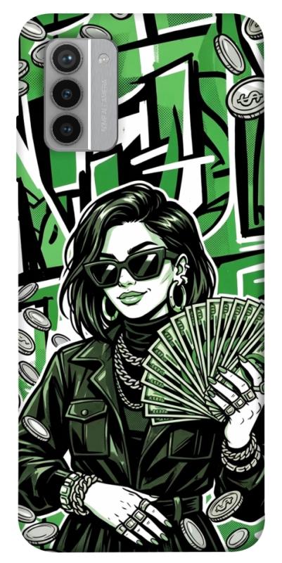 Чехол itsPrint Money woman green для Nokia G42, деньги, купить оптом с доставкой
