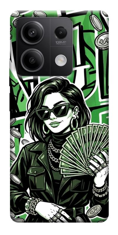 Чохол itsPrint Money woman green для Xiaomi Redmi Note 13 5G, гроші, купити оптом з доставкою
