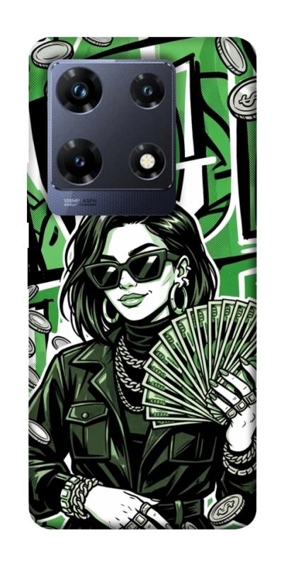 Чохол itsPrint Money woman green для Infinix Note 30 Pro, гроші, купити оптом з доставкою