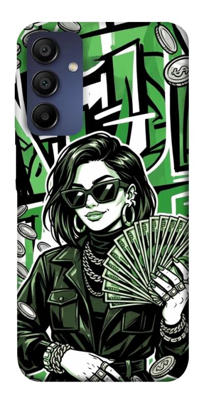Чохол itsPrint Money woman green для Samsung Galaxy A15 4G/5G, гроші, купити оптом з доставкою