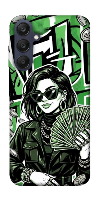 Чохол itsPrint Money woman green для Samsung Galaxy A25 5G, гроші, купити оптом з доставкою