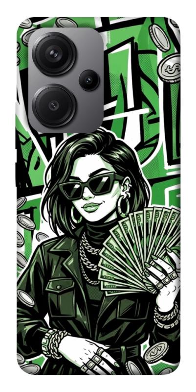Чохол itsPrint Money woman green для Xiaomi Redmi Note 13 Pro+, гроші, купити оптом з доставкою