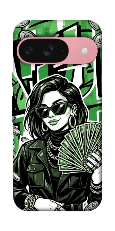 Чохол itsPrint Money woman green для Google Pixel 9, гроші, купити оптом з доставкою