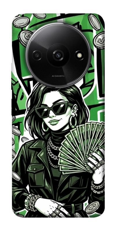 Чохол itsPrint Money woman green для Xiaomi Redmi A3, гроші, купити оптом з доставкою