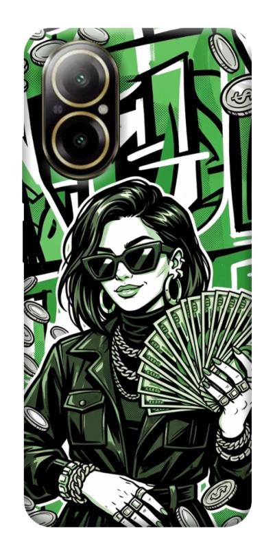 Чохол itsPrint Money woman green для Realme C67 4G, гроші, купити оптом з доставкою