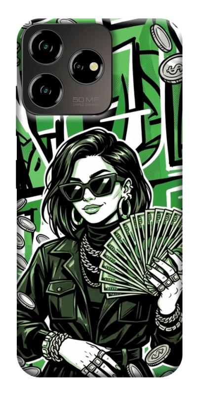 Чохол itsPrint Money woman green для ZTE Blade V50 Desing 4G, гроші, купити оптом з доставкою