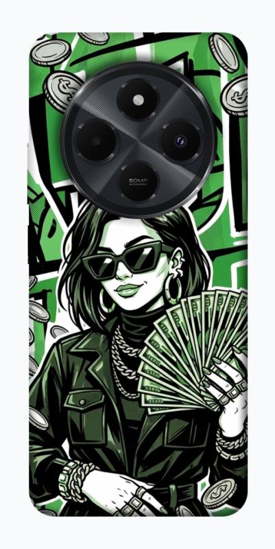 Чохол itsPrint Money woman green для Xiaomi Redmi 14C / Poco C75, гроші, купити оптом з доставкою