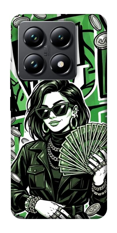 Чохол itsPrint Money woman green для Xiaomi 14T Pro, гроші, купити оптом з доставкою