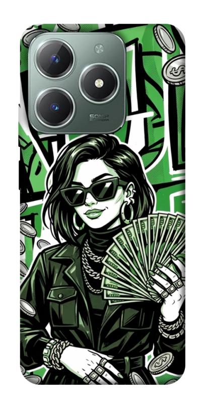 Чохол itsPrint Money woman green для Realme C61 4G, гроші, купити оптом з доставкою
