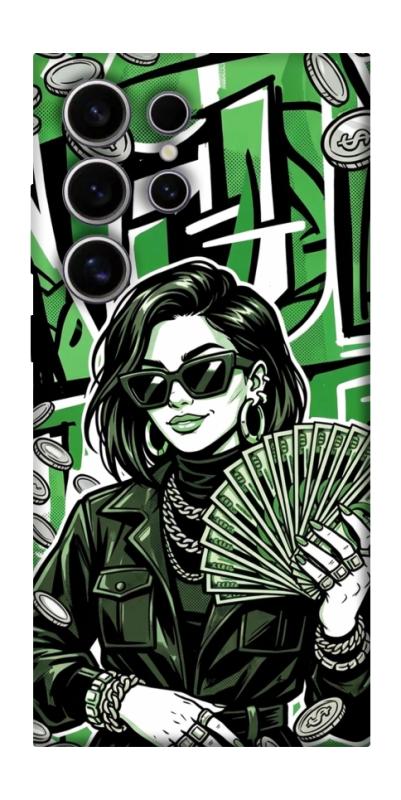 Чохол itsPrint Money woman green для Samsung Galaxy S25 Ultra, гроші, купити оптом з доставкою
