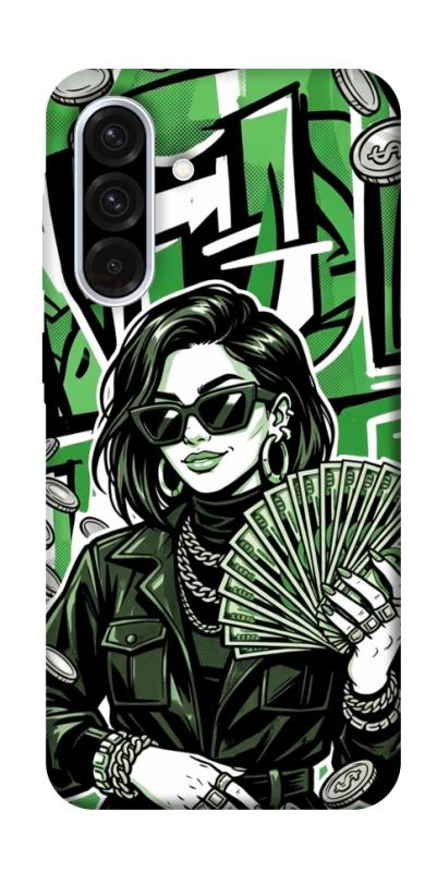 Чохол itsPrint Money woman green для Samsung Galaxy A36 5G, гроші, купити оптом з доставкою