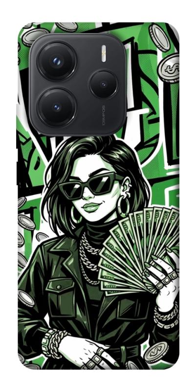 Чохол itsPrint Money woman green для Xiaomi Redmi Note 14 5G, гроші, купити оптом з доставкою