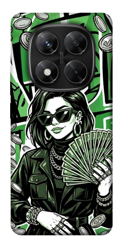 Чохол itsPrint Money woman green для Xiaomi Redmi Note 14 Pro 5G, гроші, купити оптом з доставкою