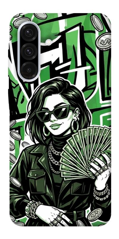 Чохол itsPrint Money woman green для Samsung Galaxy A56 5G, гроші, купити оптом з доставкою