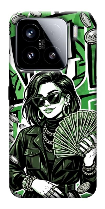 Чохол itsPrint Money woman green для Xiaomi 15, гроші, купити оптом з доставкою