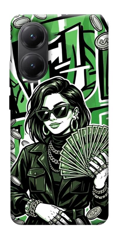 Чохол itsPrint Money woman green для Xiaomi Poco X7 Pro, гроші, купити оптом з доставкою