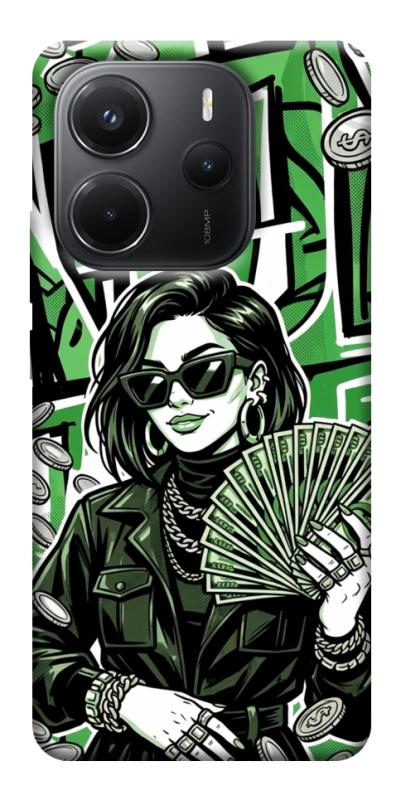 Чохол itsPrint Money woman green для Xiaomi Redmi Note 14 4G (Int. version), гроші, купити оптом з доставкою