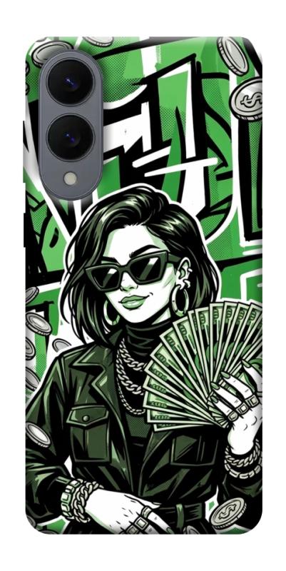Чохол itsPrint Money woman green для Samsung Galaxy S25 Edge, гроші, купити оптом з доставкою