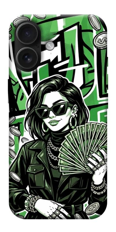 Чехол itsPrint Money woman green для Apple iPhone 17 (6.3"), деньги, купить оптом с доставкой