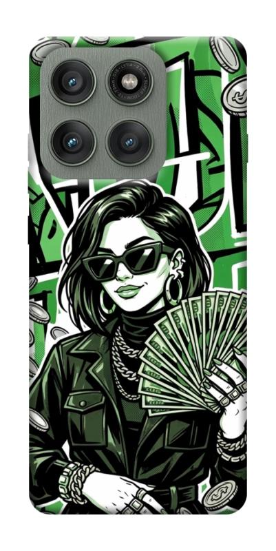 Чехол itsPrint Money woman green для Motorola Edge 60 Pro, деньги, купить оптом с доставкой