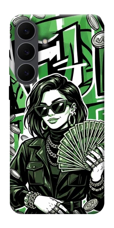Чехол itsPrint Money woman green для Samsung Galaxy S25 FE, деньги, купить оптом с доставкой