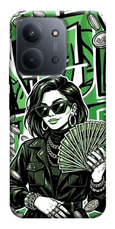 Чехол itsPrint Money woman green для Xiaomi Redmi 15C (EU), деньги, купить оптом с доставкой