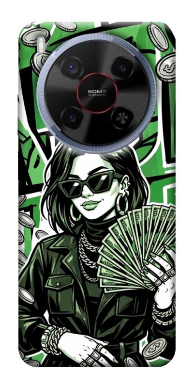 Чехол itsPrint Money woman green для ZTE Nubia V70 Max, деньги, купить оптом с доставкой
