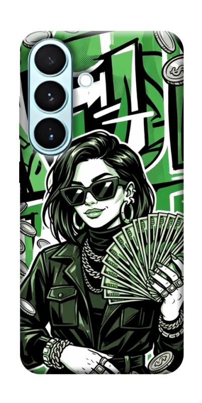 Чехол itsPrint Money woman green для Samsung Galaxy S26, деньги, купить оптом с доставкой