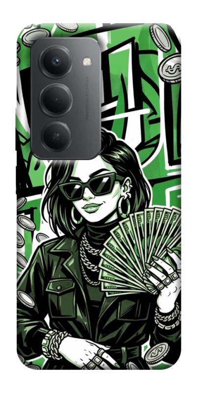 Чехол itsPrint Money woman green для Xiaomi Redmi 15 4G (Global) / 5G, деньги, купить оптом с доставкой