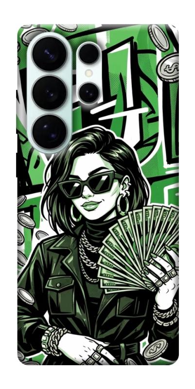 Чехол itsPrint Money woman green для Samsung Galaxy S26 Ultra, деньги, купить оптом с доставкой
