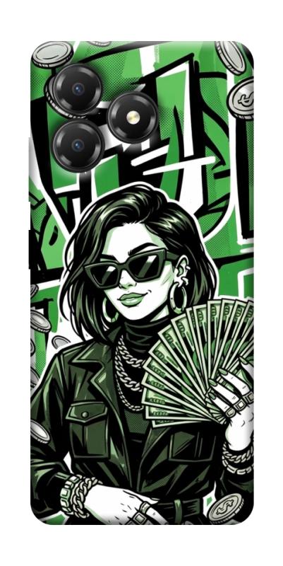 Чехол itsPrint Money woman green для ZTE Blade A36, деньги, купить оптом с доставкой