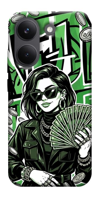 Чехол itsPrint Money woman green для Xiaomi Poco X8 Pro, деньги, купить оптом с доставкой