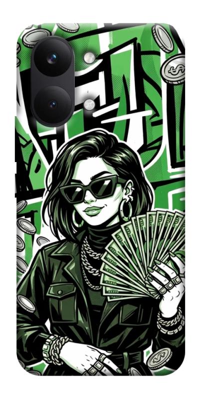 Чехол itsPrint Money woman green для Xiaomi Poco X8 Pro Max, деньги, купить оптом с доставкой