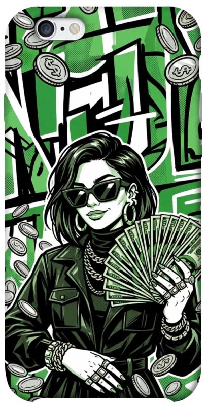 Чохол itsPrint Money woman green для Apple iPhone 6/6s (4.7"), гроші, купити оптом з доставкою