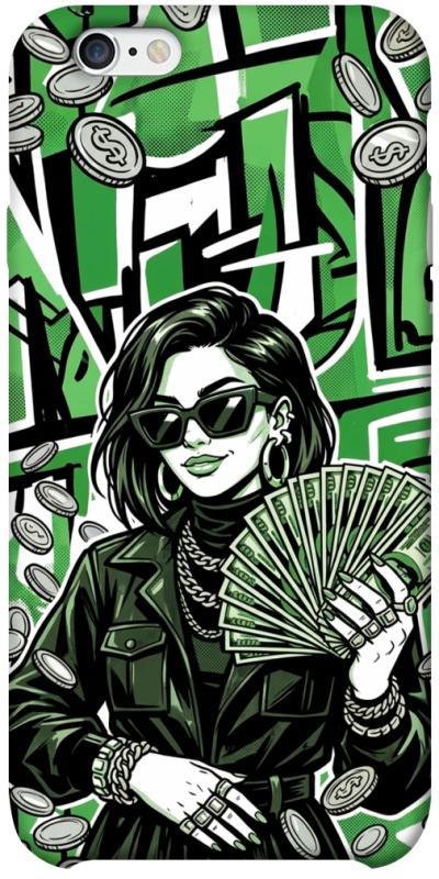 Чохол itsPrint Money woman green для Apple iPhone 6/6s plus (5.5"), гроші, купити оптом з доставкою
