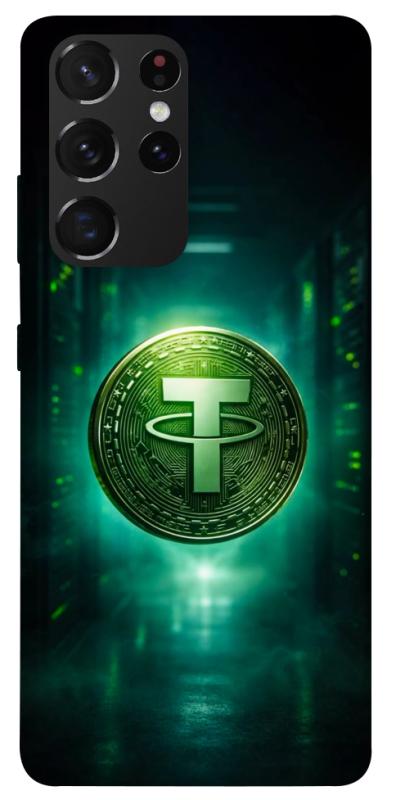 Чехол itsPrint Usdt для Samsung Galaxy S21 Ultra, деньги, купить оптом с доставкой