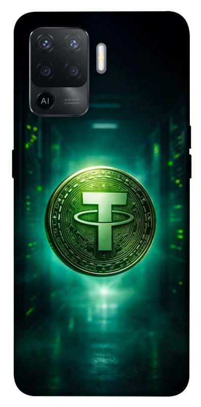 Чехол itsPrint Usdt для Oppo Reno 5 Lite, деньги, купить оптом с доставкой