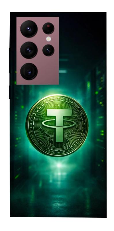 Чехол itsPrint Usdt для Samsung Galaxy S22 Ultra, деньги, купить оптом с доставкой