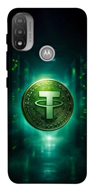 Чехол itsPrint Usdt для Motorola Moto E20, деньги, купить оптом с доставкой
