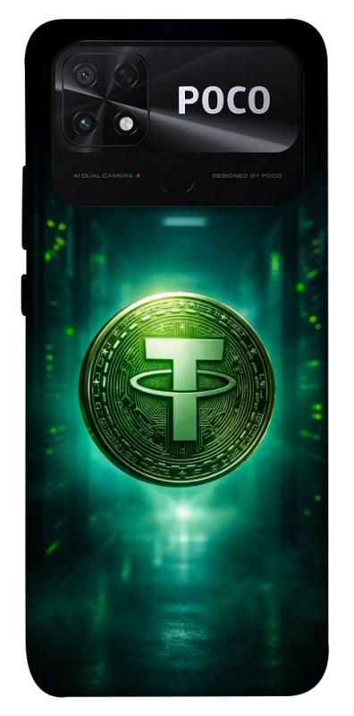 Чехол itsPrint Usdt для Xiaomi Poco C40, деньги, купить оптом с доставкой