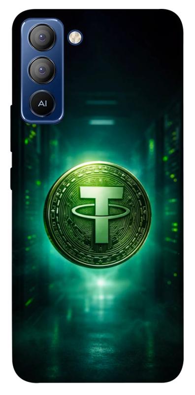 Чехол itsPrint Usdt для TECNO Pop 5 LTE, деньги, купить оптом с доставкой