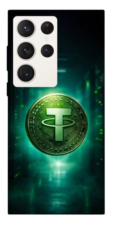 Чехол itsPrint Usdt для Samsung Galaxy S23 Ultra, деньги, купить оптом с доставкой