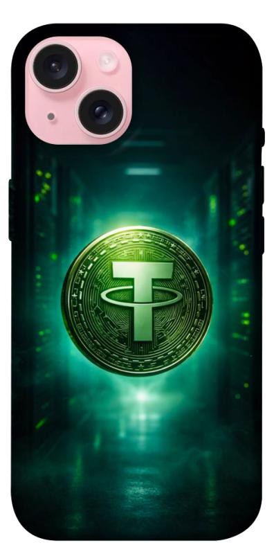 Чехол itsPrint Usdt для Apple iPhone 15 (6.1"), деньги, купить оптом с доставкой