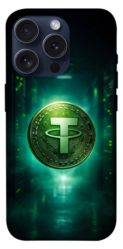 Чехол itsPrint Usdt для Apple iPhone 15 Pro (6.1"), деньги, купить оптом с доставкой