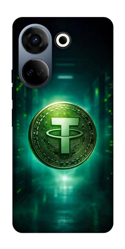 Чохол itsPrint Usdt для TECNO Camon 20 Pro (CK7n), гроші, купити оптом з доставкою