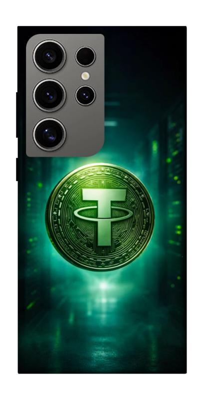 Чехол itsPrint Usdt для Samsung Galaxy S24 Ultra, деньги, купить оптом с доставкой