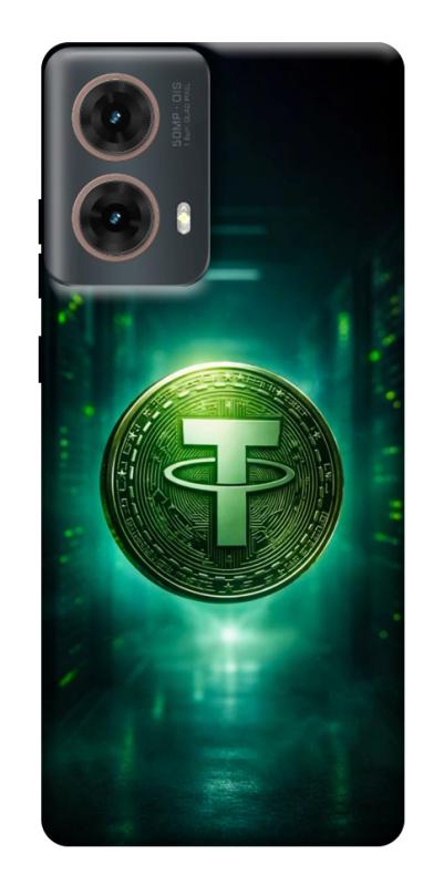 Чехол itsPrint Usdt для Motorola Moto G85, деньги, купить оптом с доставкой