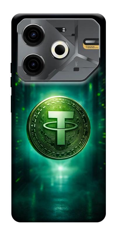 Чохол itsPrint Usdt для TECNO Pova 6 Neo (LI6), гроші, купити оптом з доставкою