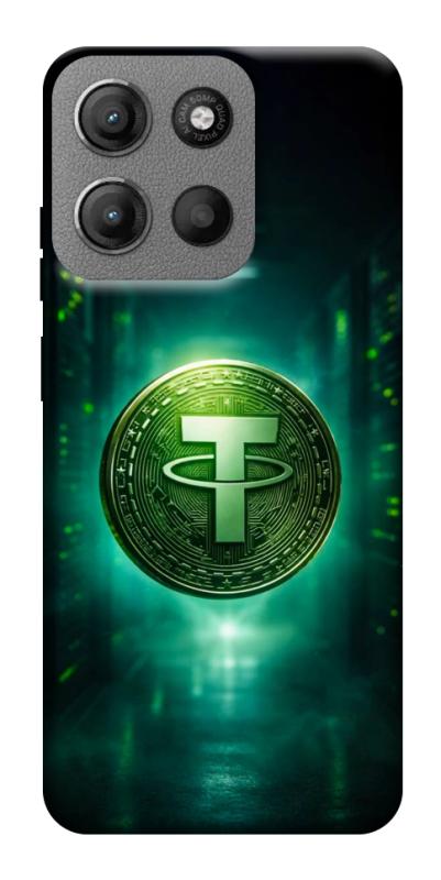 Чехол itsPrint Usdt для Motorola Moto G15 4G, деньги, купить оптом с доставкой